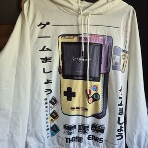 Retro Gaming Hoodie - White